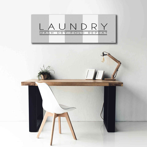 Image of 'Laundry - Wash, Dry, Fold, Repeat 1' by Cindy Jacobs, Canvas Wall Art,60 x 20