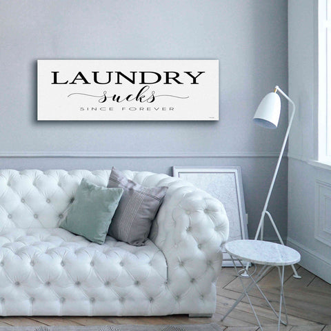 Image of 'Laundry Sucks' by Cindy Jacobs, Canvas Wall Art,60 x 20