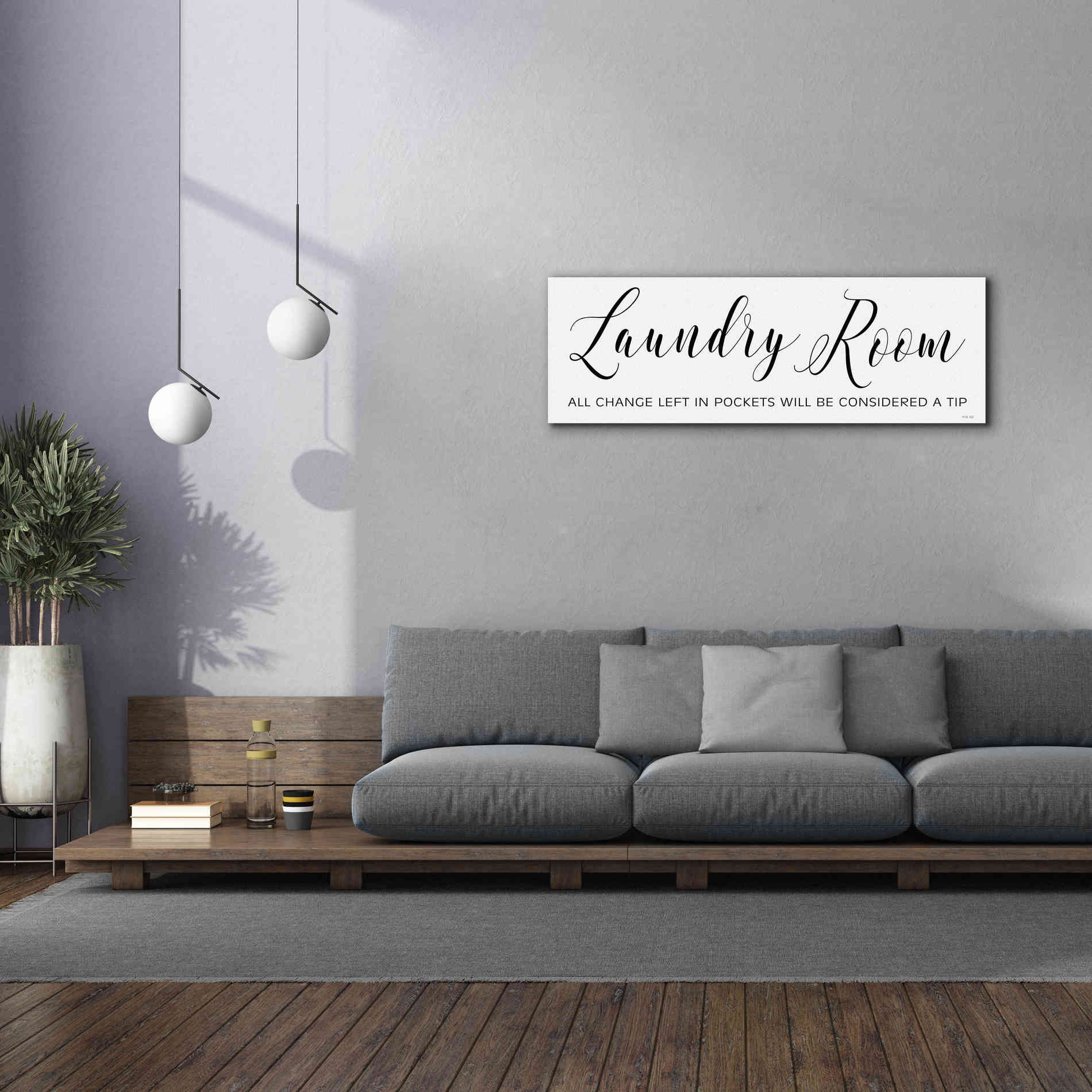 'Laundry Room' by Cindy Jacobs, Canvas Wall Art,60 x 20