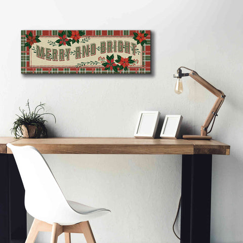 Image of 'Nostalgic Merry & Bright' by Cindy Jacobs, Canvas Wall Art,36 x 12