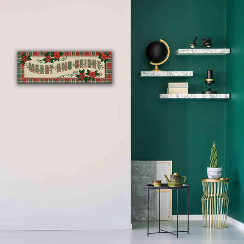 Image of 'Nostalgic Merry & Bright' by Cindy Jacobs, Canvas Wall Art,36 x 12