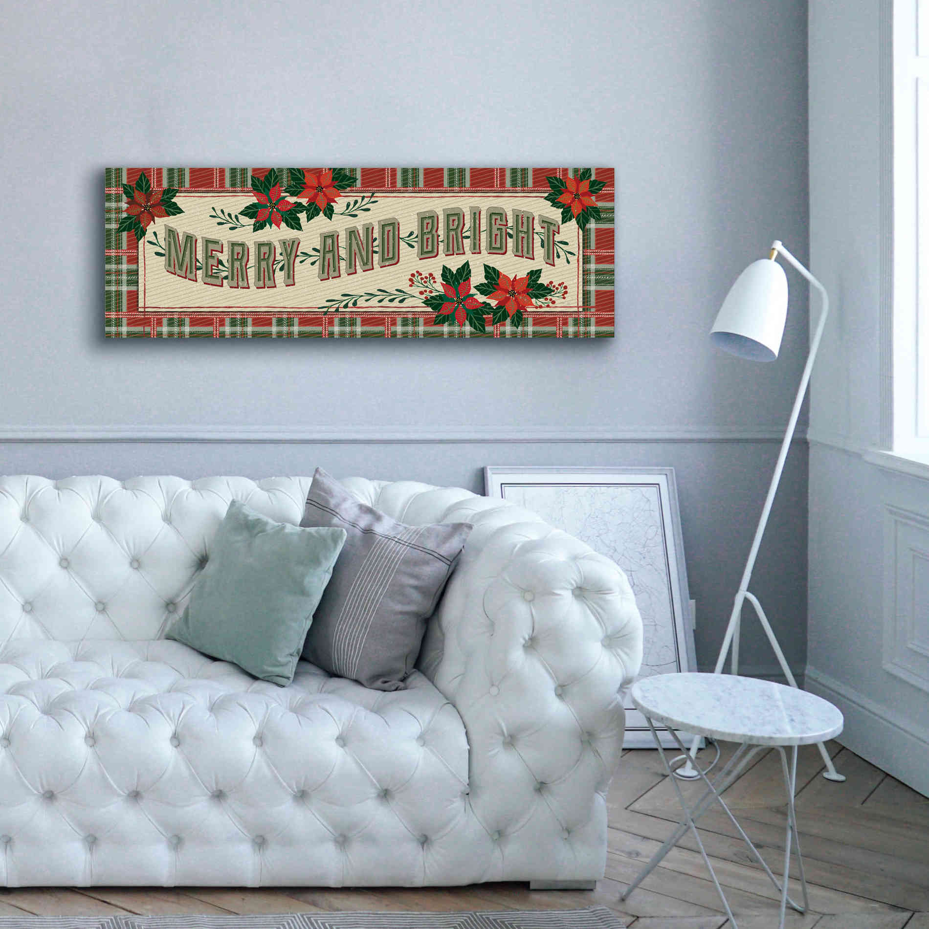 'Nostalgic Merry & Bright' by Cindy Jacobs, Canvas Wall Art,60 x 20