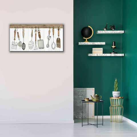 Image of 'Kitchen Tools' by Cindy Jacobs, Canvas Wall Art,40 x 20