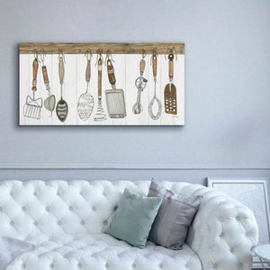 'Kitchen Tools' by Cindy Jacobs, Canvas Wall Art,60 x 30