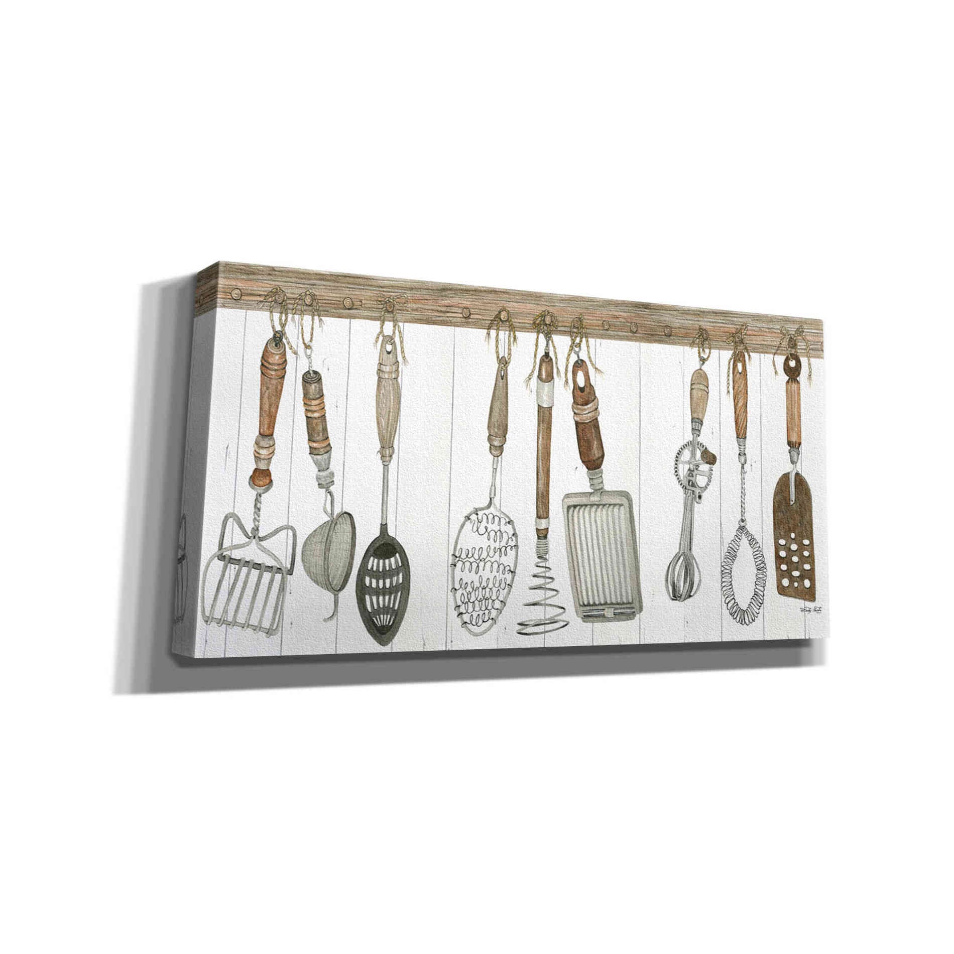 'Kitchen Tools' by Cindy Jacobs, Canvas Wall Art