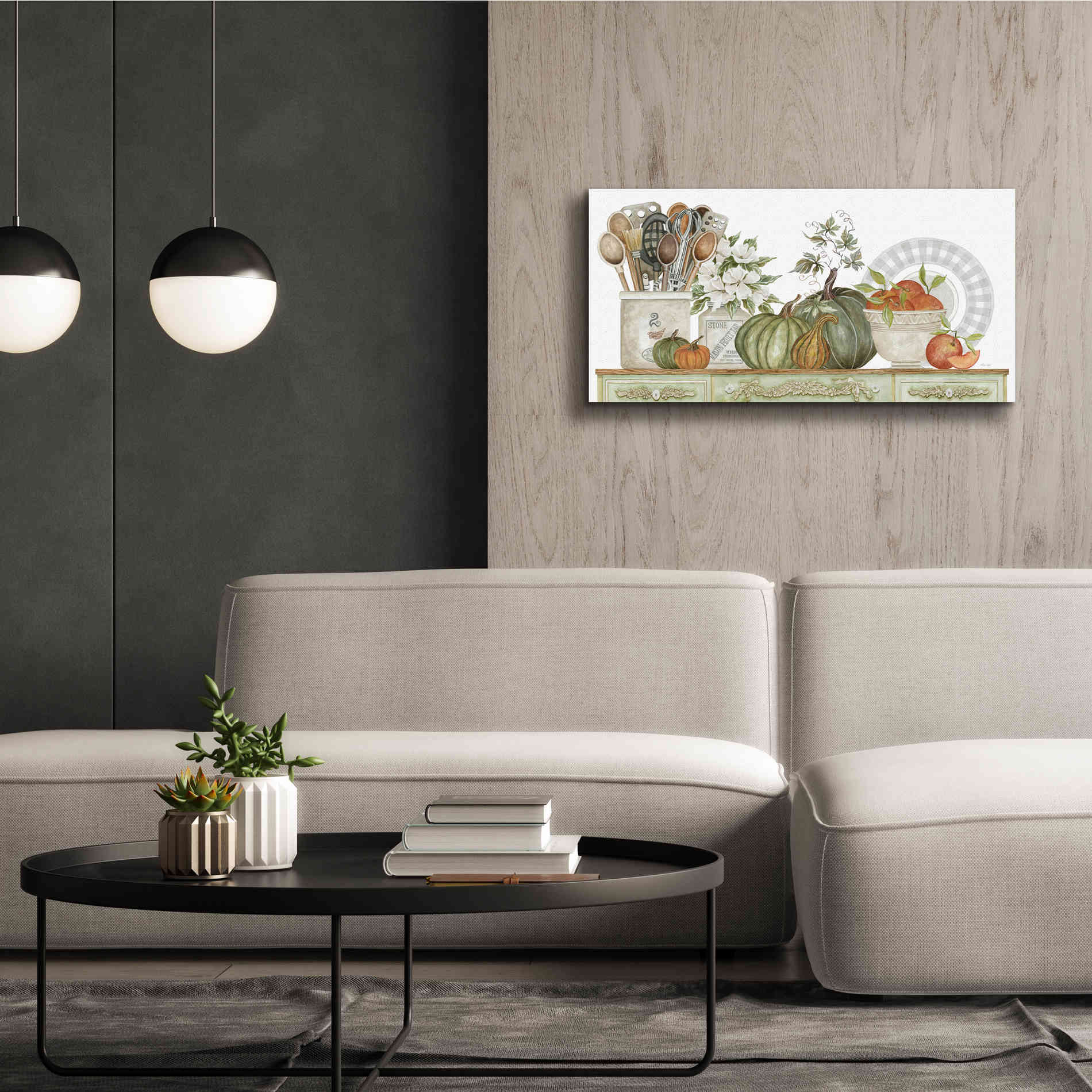 'Kitchen Splendor' by Cindy Jacobs, Canvas Wall Art,40 x 20