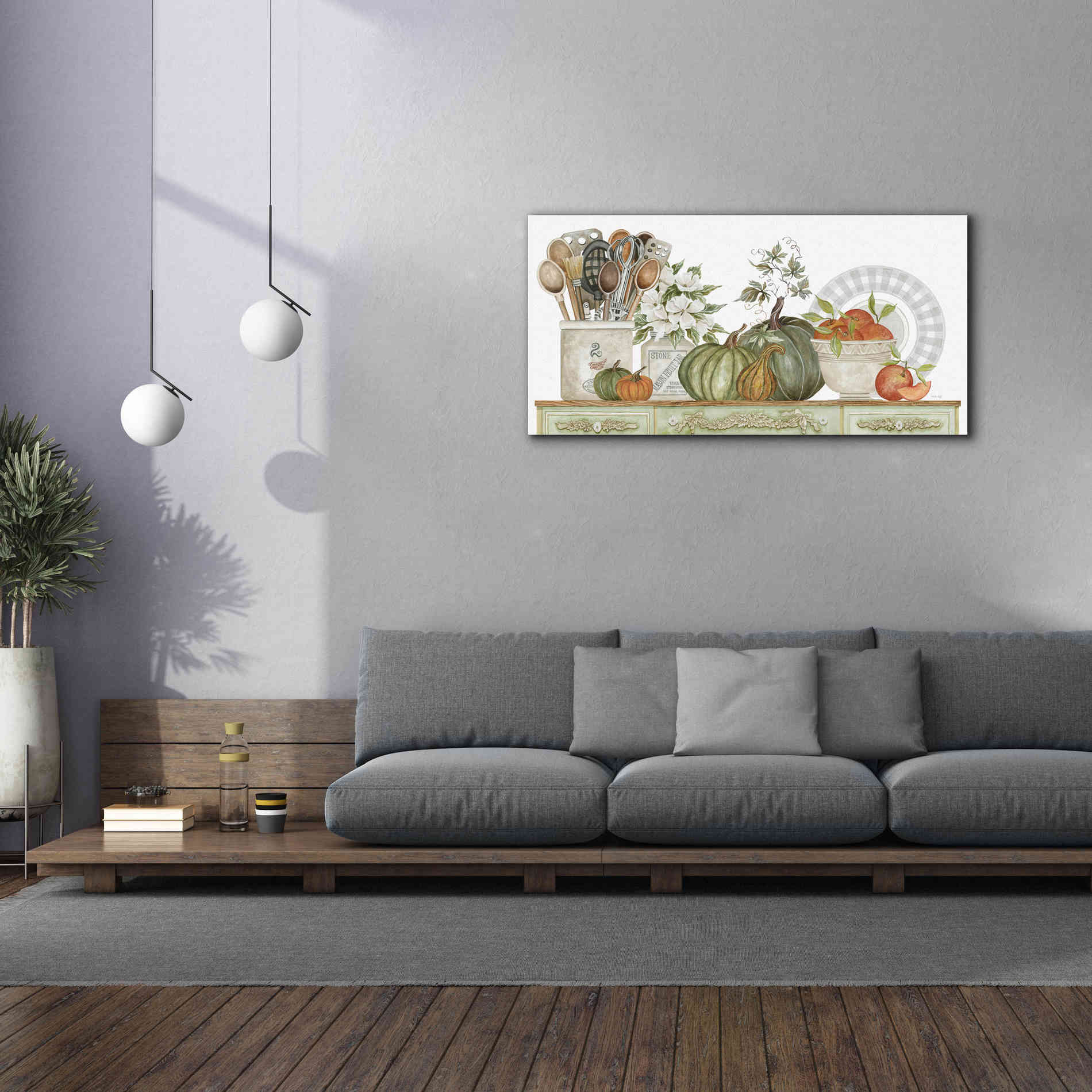 'Kitchen Splendor' by Cindy Jacobs, Canvas Wall Art,60 x 30