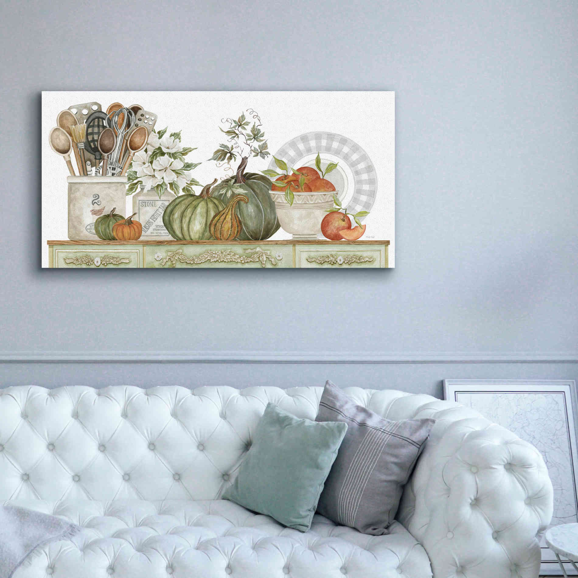 'Kitchen Splendor' by Cindy Jacobs, Canvas Wall Art,60 x 30