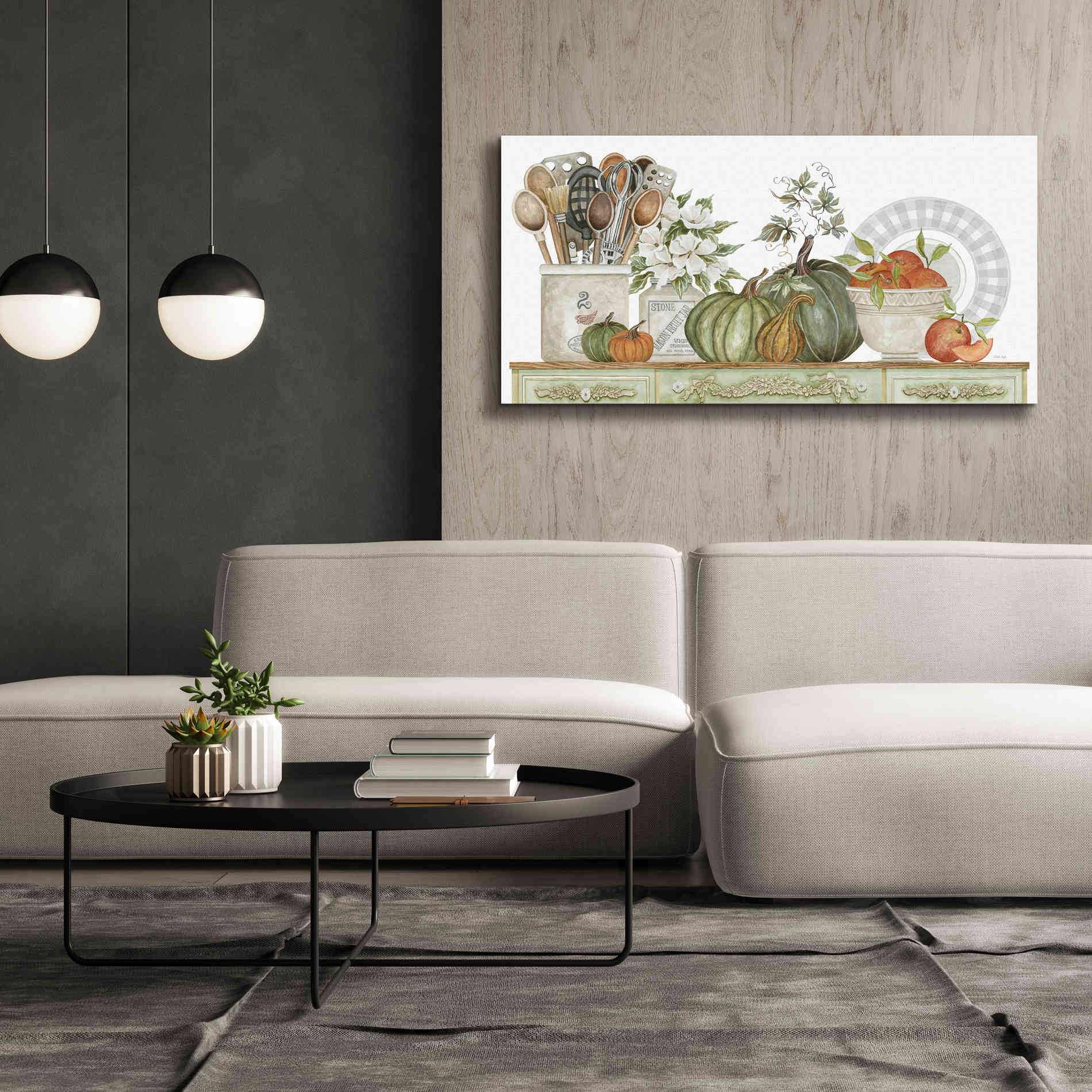 'Kitchen Splendor' by Cindy Jacobs, Canvas Wall Art,60 x 30