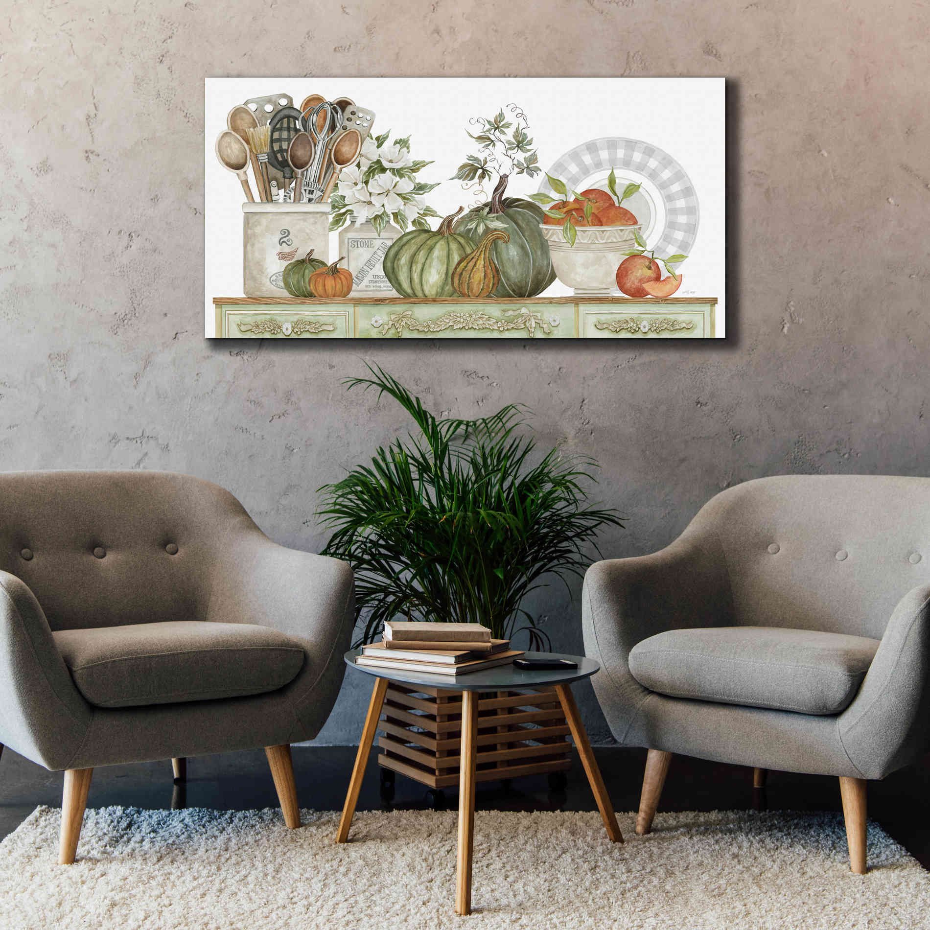 'Kitchen Splendor' by Cindy Jacobs, Canvas Wall Art,60 x 30