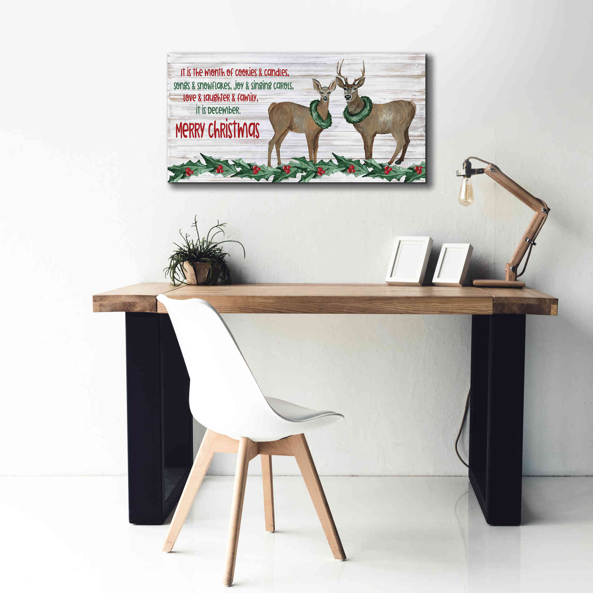 'It is December' by Cindy Jacobs, Canvas Wall Art,40 x 20