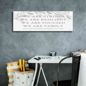 'We Are Family' by Cindy Jacobs, Canvas Wall Art,36 x 12