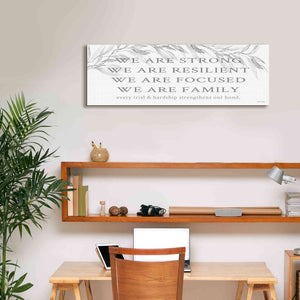 'We Are Family' by Cindy Jacobs, Canvas Wall Art,36 x 12