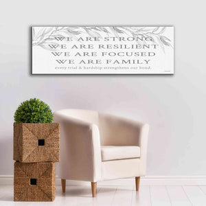 'We Are Family' by Cindy Jacobs, Canvas Wall Art,60 x 20