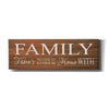 'Family Sign' by Cindy Jacobs, Canvas Wall Art