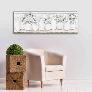 'White Simplicity' by Cindy Jacobs, Canvas Wall Art,60 x 20