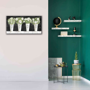 'White Flowers Still Life II' by Cindy Jacobs, Canvas Wall Art,40 x 20