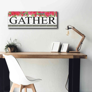 'Fuchsia Gather' by Cindy Jacobs, Canvas Wall Art,36 x 12