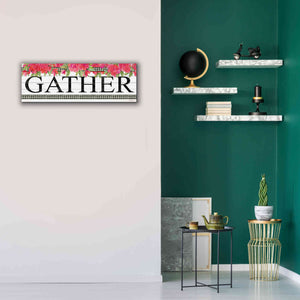 'Fuchsia Gather' by Cindy Jacobs, Canvas Wall Art,36 x 12