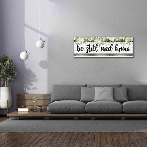 Image of 'Be Still & Know' by Cindy Jacobs, Canvas Wall Art,60 x 20