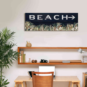 'Beach Sign' by Cindy Jacobs, Canvas Wall Art,36 x 12
