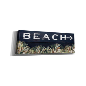 'Beach Sign' by Cindy Jacobs, Canvas Wall Art