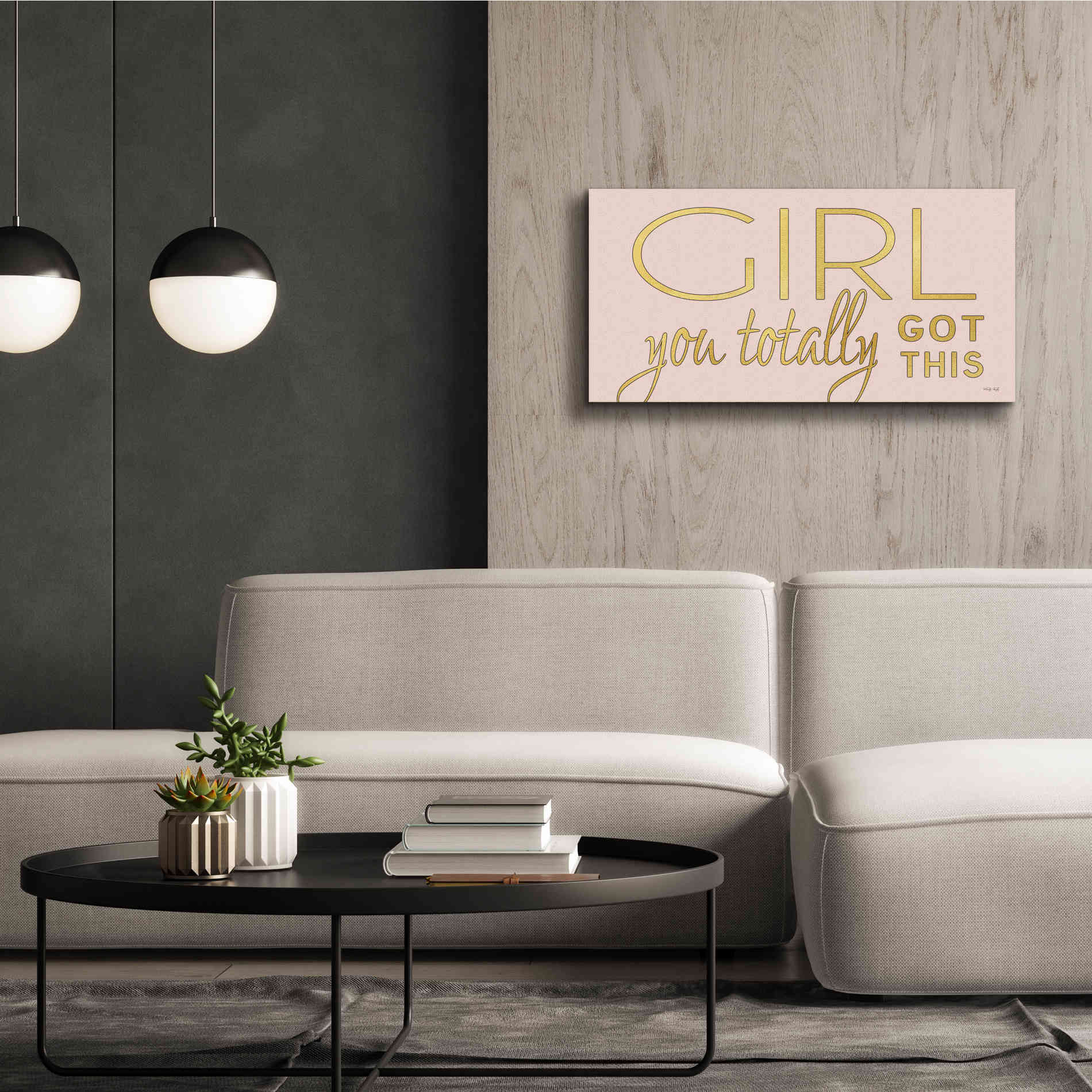 'Girl You Totally Got This' by Cindy Jacobs, Canvas Wall Art,40 x 20