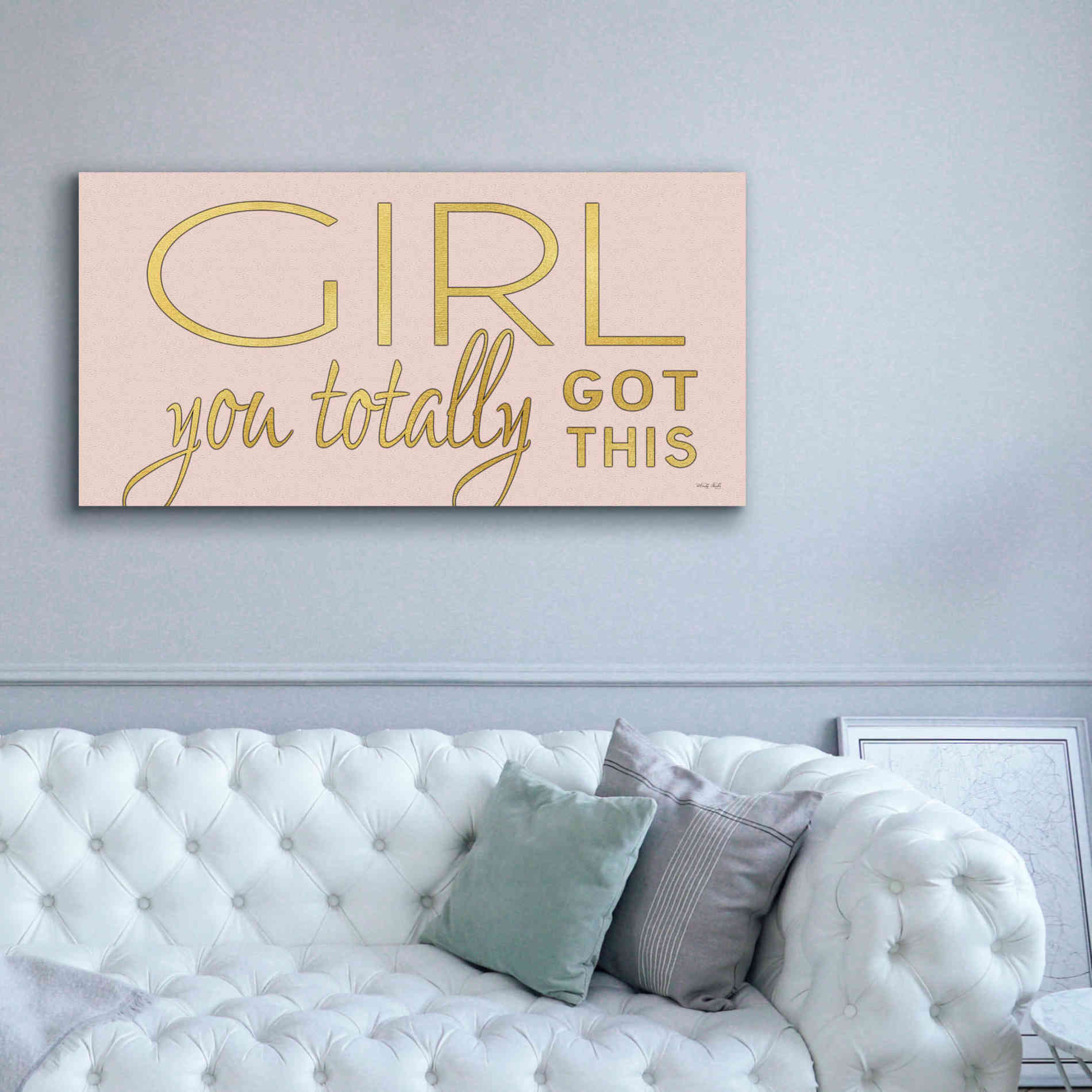 'Girl You Totally Got This' by Cindy Jacobs, Canvas Wall Art,60 x 30