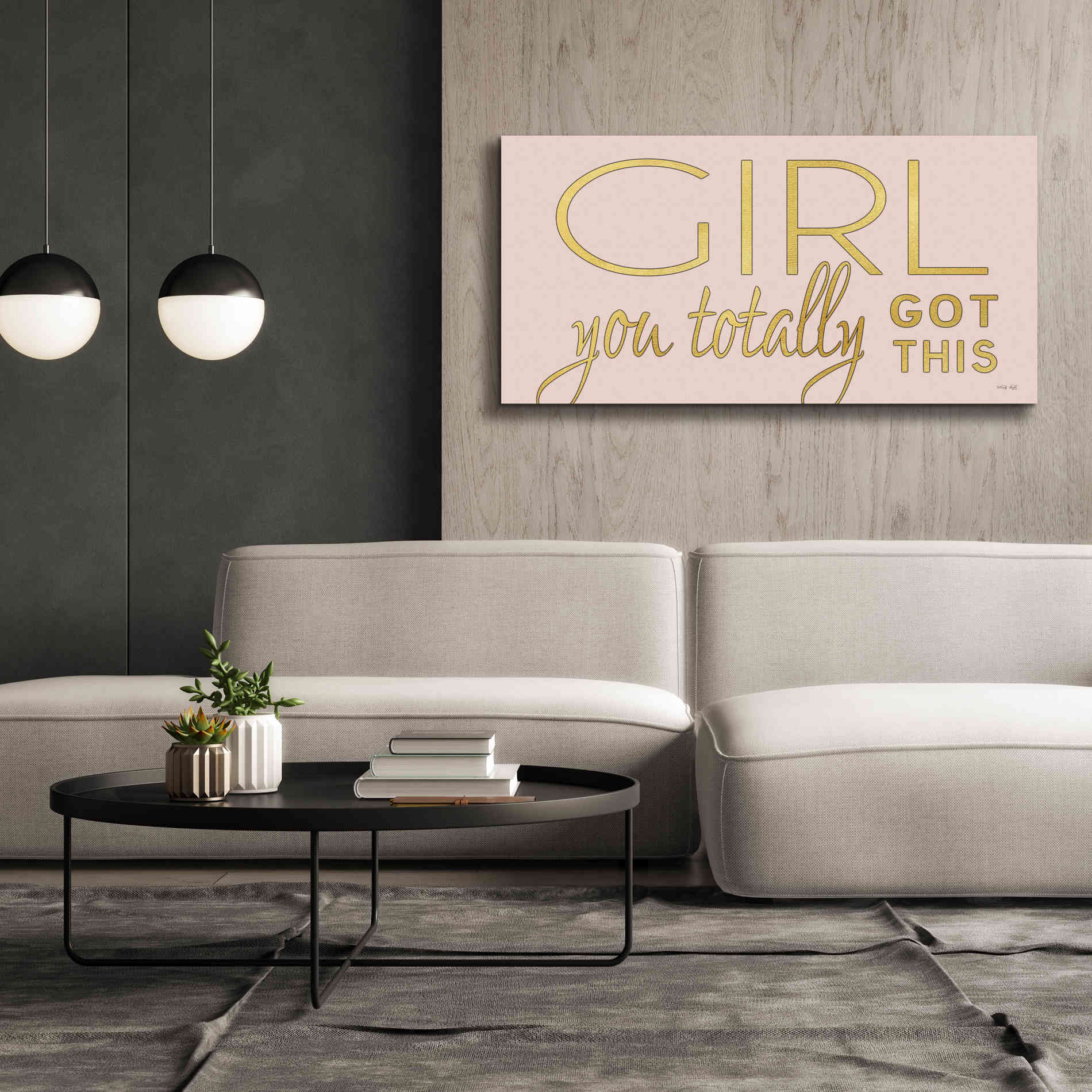 'Girl You Totally Got This' by Cindy Jacobs, Canvas Wall Art,60 x 30