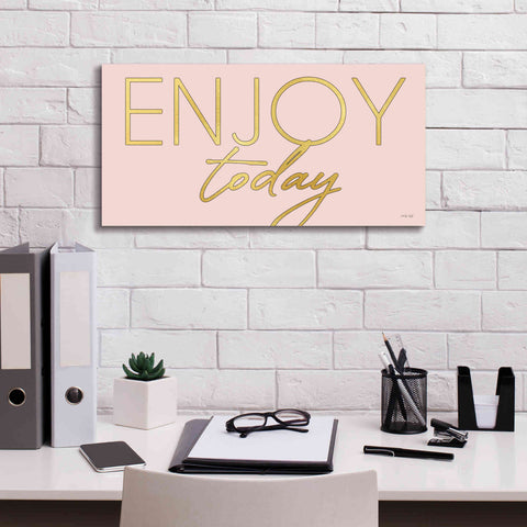 Image of 'Enjoy Today' by Cindy Jacobs, Canvas Wall Art,24 x 12