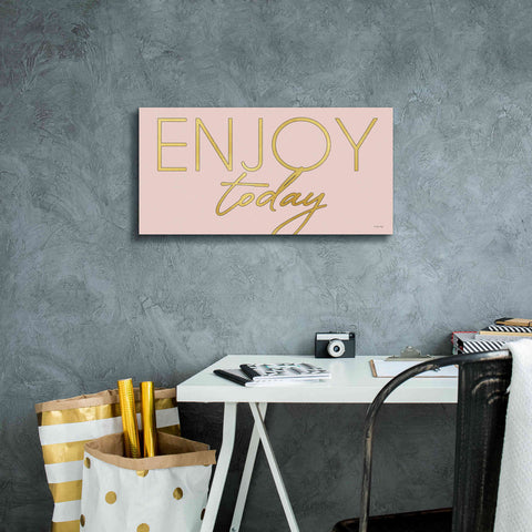 Image of 'Enjoy Today' by Cindy Jacobs, Canvas Wall Art,24 x 12