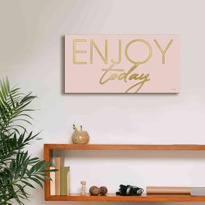 'Enjoy Today' by Cindy Jacobs, Canvas Wall Art,24 x 12