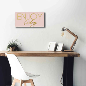 'Enjoy Today' by Cindy Jacobs, Canvas Wall Art,24 x 12
