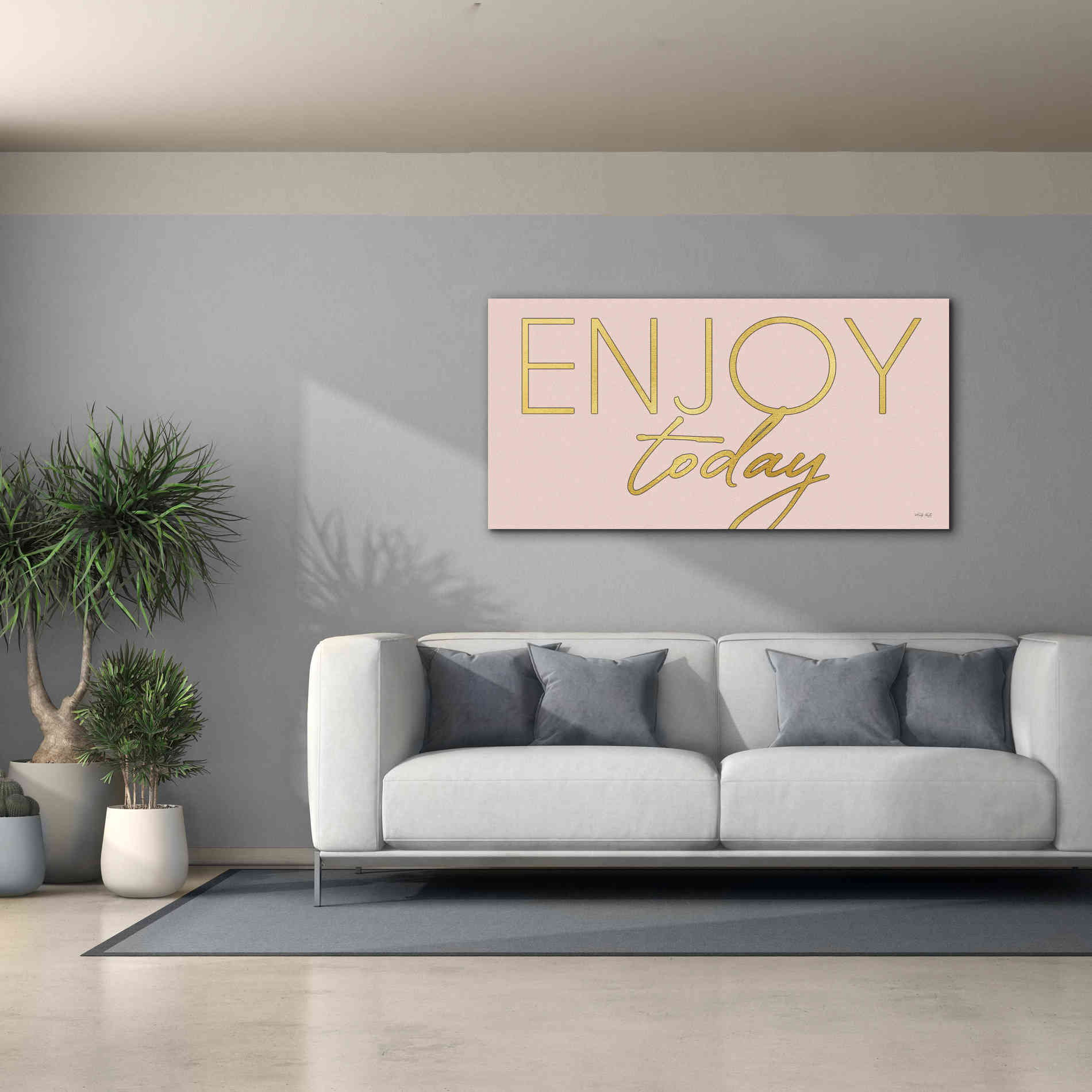 'Enjoy Today' by Cindy Jacobs, Canvas Wall Art,60 x 30