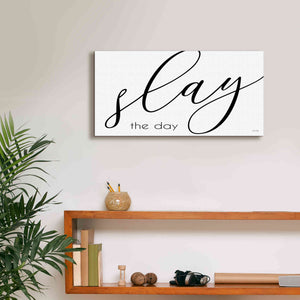 'Slay the Day' by Cindy Jacobs, Canvas Wall Art,24 x 12