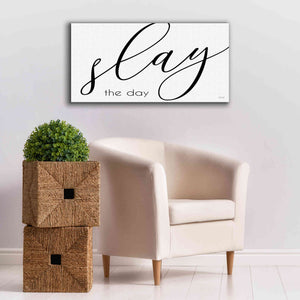 'Slay the Day' by Cindy Jacobs, Canvas Wall Art,40 x 20