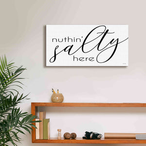 'Nuth'n Salty Here' by Cindy Jacobs, Canvas Wall Art,24 x 12