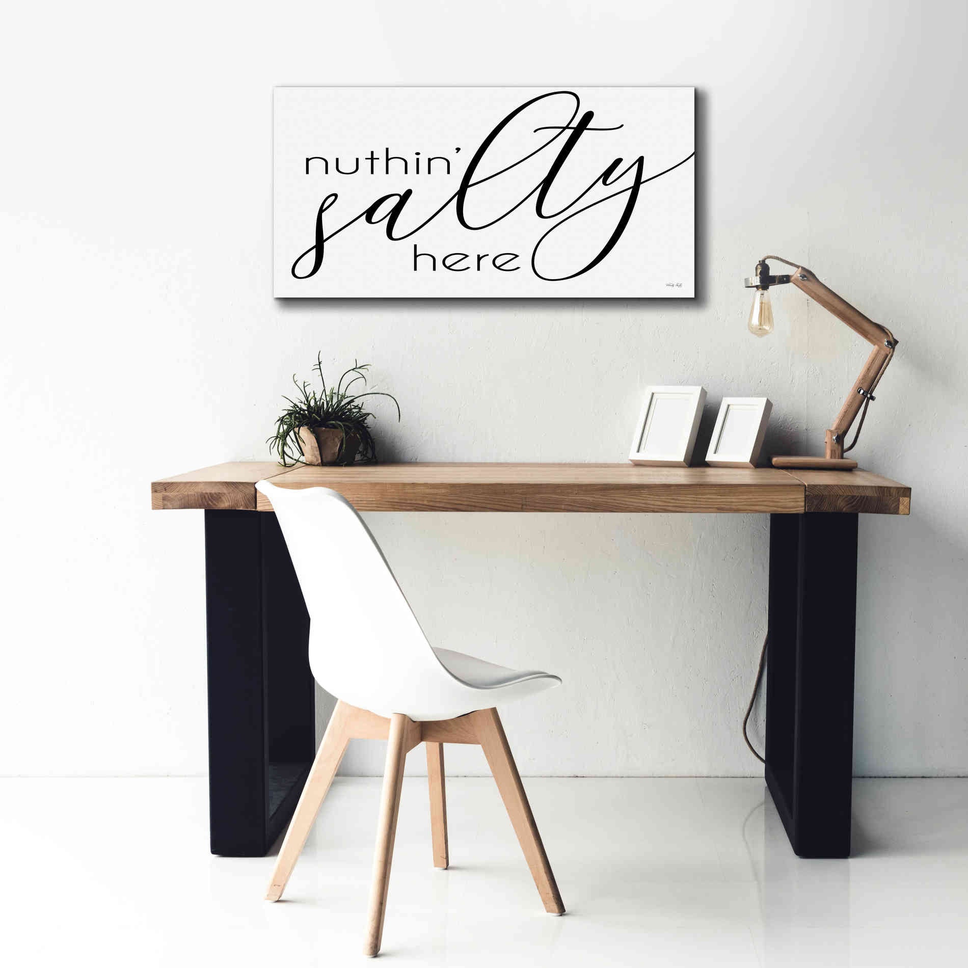 'Nuth'n Salty Here' by Cindy Jacobs, Canvas Wall Art,40 x 20