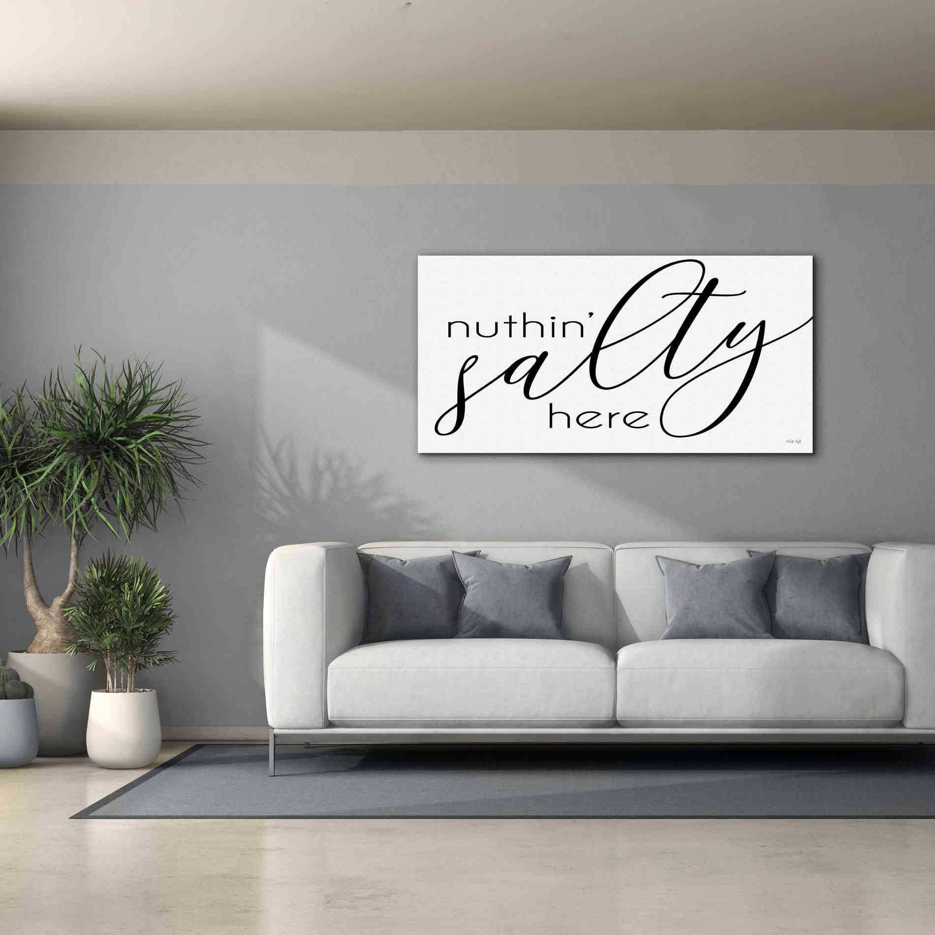 'Nuth'n Salty Here' by Cindy Jacobs, Canvas Wall Art,60 x 30