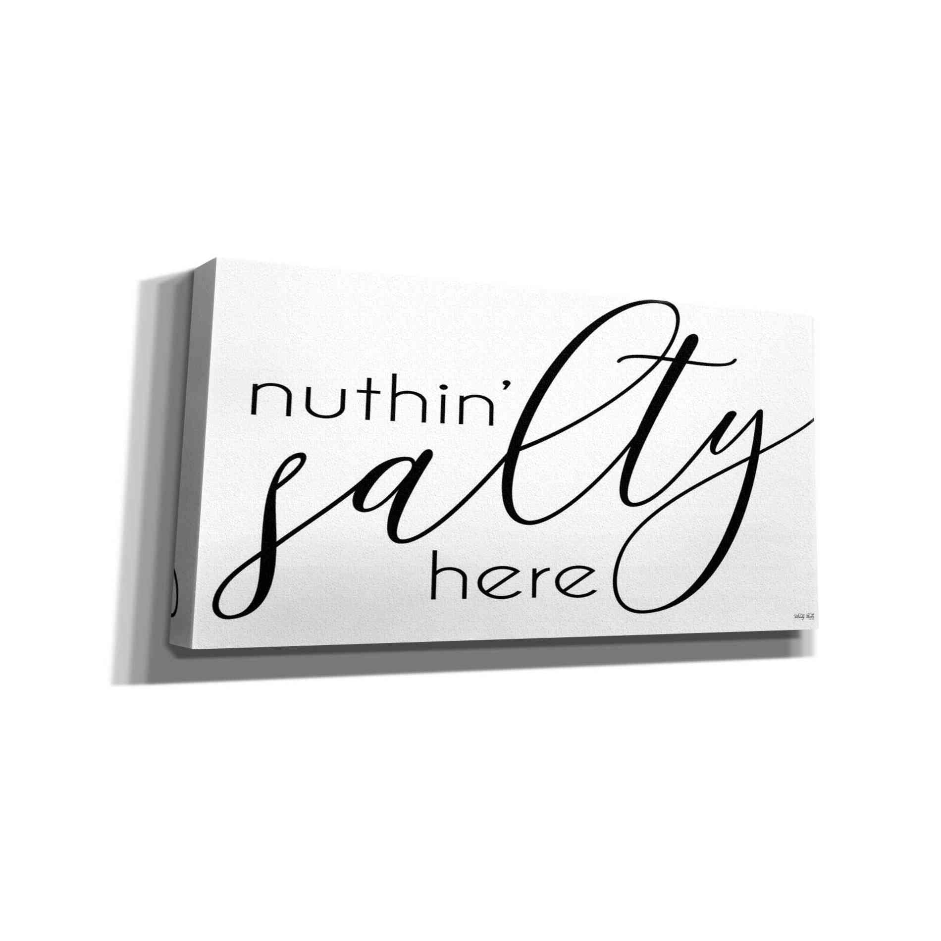 'Nuth'n Salty Here' by Cindy Jacobs, Canvas Wall Art