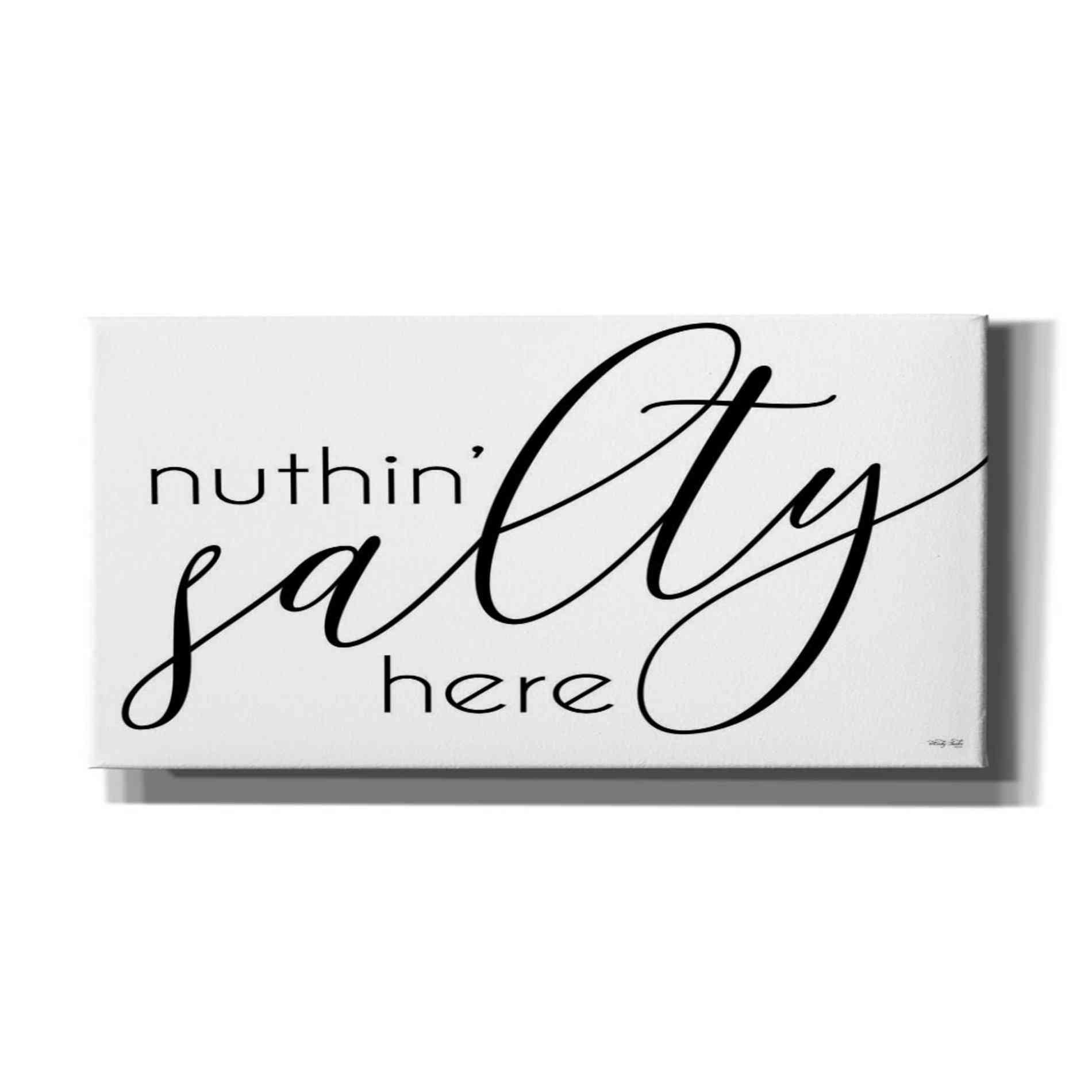 'Nuth'n Salty Here' by Cindy Jacobs, Canvas Wall Art
