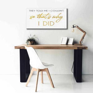 'I Did' by Cindy Jacobs, Canvas Wall Art,40 x 20
