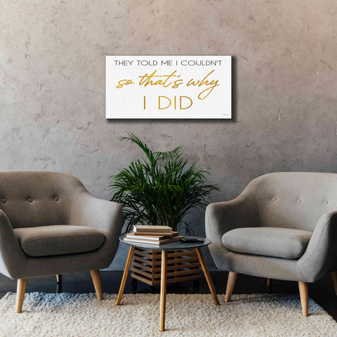 Image of 'I Did' by Cindy Jacobs, Canvas Wall Art,40 x 20