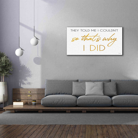 Image of 'I Did' by Cindy Jacobs, Canvas Wall Art,60 x 30