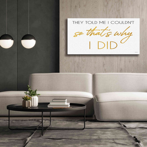 Image of 'I Did' by Cindy Jacobs, Canvas Wall Art,60 x 30