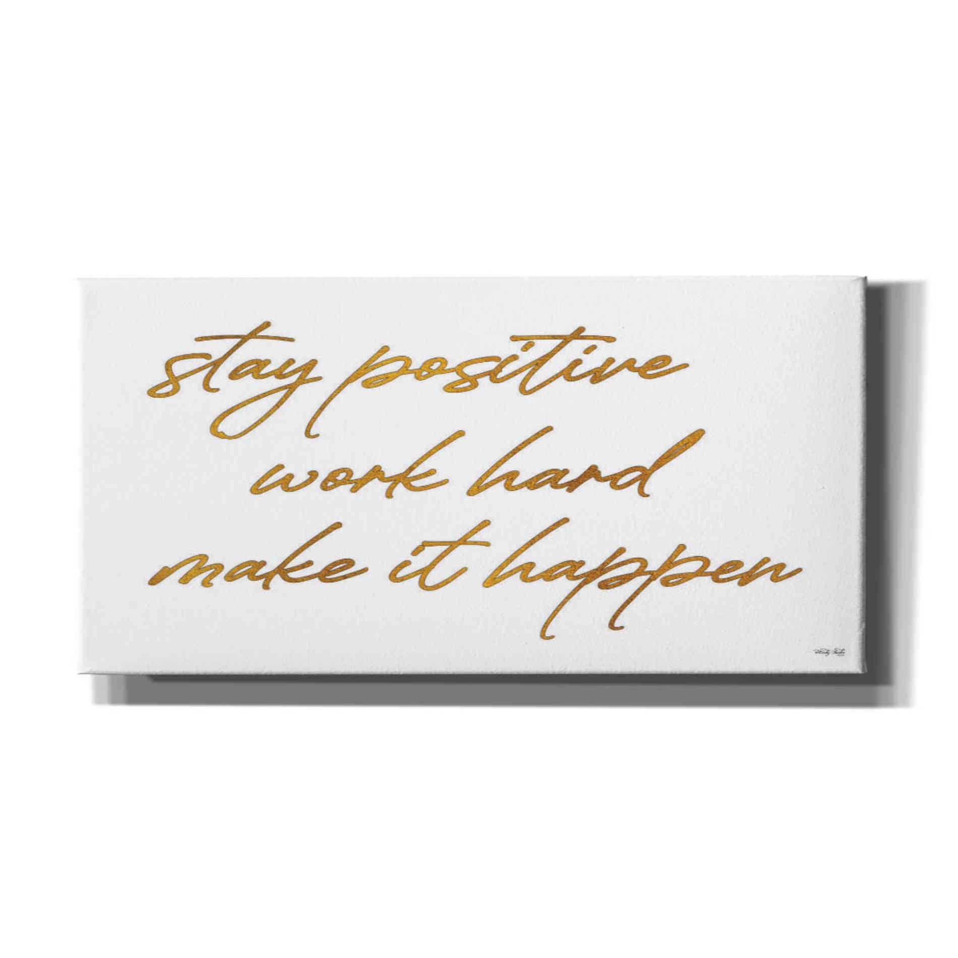 'Stay Positive' by Cindy Jacobs, Canvas Wall Art