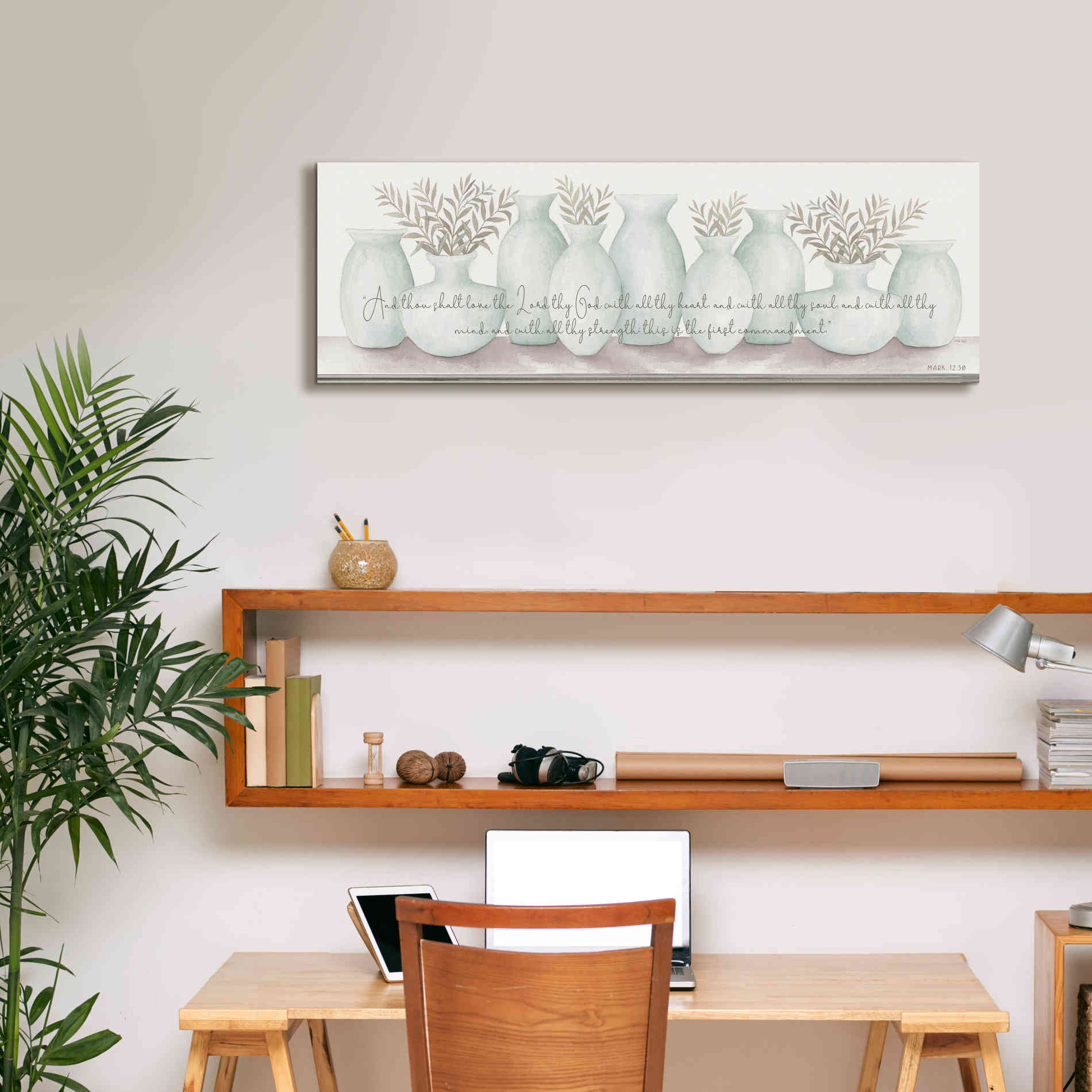 'Love the Lord Your God' by Cindy Jacobs, Canvas Wall Art,36 x 12