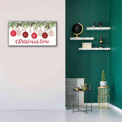 Image of 'Christmas Time Ornaments' by Cindy Jacobs, Canvas Wall Art,40 x 20