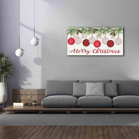 Image of 'Merry Christmas Ornaments' by Cindy Jacobs, Canvas Wall Art,60 x 30