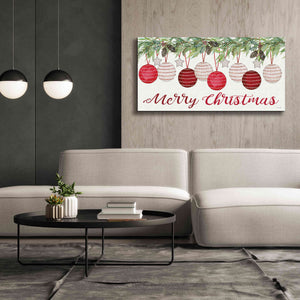 'Merry Christmas Ornaments' by Cindy Jacobs, Canvas Wall Art,60 x 30